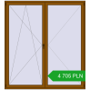 Pricing Balcony doors 2100x2300 mm BALCONY DOOR REHAU SYNEGO GOLDEN OAK two-sided. Price: 4705,48 zł