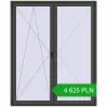 Pricing Balcony doors 1800x2200 mm BALCONY DOOR REHAU EURO 70 BASALT_GREY two-sided. Price: 4 624.69 PLN