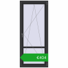 Pricing Balcony doors 850x2000 mm BALCONY DOOR REHAU EURO 70 ANTHRACITE_GREY_GLATT two-sided. Price: 367,77 €