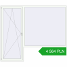 Pricing Balcony doors 2770x2334 mm BALCONY DOOR REHAU SYNEGO RAL 9016 Traffic white two-sided. Price: 4 564.29 PLN