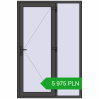 Pricing Entrance doors 1400x2100 mm DOOR KORSA OPTIMUM REHAU BRILLANT BASALT_GREY two-sided. Price: 5 975.1 PLN