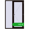 Pricing Entrance doors 1400x2100 mm DOOR KORSA OPTIMUM REHAU BRILLANT BLACK_BROWN two-sided. Price: 1422,36 €