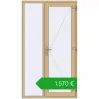 Ustalenie cen Drzwi zewnętrzne 1300x2300 mm DOOR KORSA ALU STANDARD 72 RAL 1001 Beige dwustronny. Cena: 1570,03 €