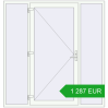 Pricing Entrance doors 2000x2095 mm DOOR KORSA OPTIMUM REHAU BRILLANT RAL 9016 Traffic white two-sided. Price: 1 286.96 EUR