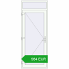 Pricing Entrance doors 900x2300 mm DOOR KORSA OPTIMUM REHAU BRILLANT RAL 9016 Traffic white two-sided. Price: 983.75 EUR