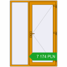 Pricing Entrance doors 1500x2100 mm DOOR KORSA ALU STANDARD 72 RAL 1006 Maize yellow two-sided. Price: 7 173.52 PLN