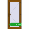 Pricing Drzwi zewnętrzne 900x1850 mm DOOR OPTIMUM REHAU BRILLANT GOLDEN OAK dwustronny. Price: 859,25 €