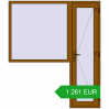 Pricing Entrance doors 1800x2100 mm DOOR KORSA OPTIMUM REHAU BRILLANT GOLDEN OAK two-sided. Price: 1 260.76 EUR