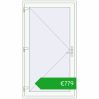 Ustalenie cen Drzwi zewnętrzne 1100x2000 mm DOOR KORSA ALU STANDARD 72 RAL 9016 Traffic white dwustronny. Cena: 779,28 €