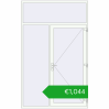 Ustalenie cen Drzwi zewnętrzne 1750x2800 mm DOOR KORSA ENERGY-SAVING REHAU SYNEGO RAL 9016 Traffic white dwustronny. Cena: 1044,41 €
