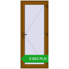 Pricing Entrance doors 900x2200 mm DOOR KORSA ENERGY-SAVING REHAU SYNEGO GOLDEN OAK two-sided. Price: 5662,62 zł