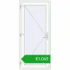 Pricing Entrance doors 900x2010 mm DOOR ALU STANDARD 72 RAL 9016 Traffic white two-sided. Price: 1064,59 €