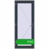 Pricing Entrance doors 900x2200 mm DOOR OPTIMUM REHAU BRILLANT ANTHRACITE_GREY_STRUKTURAL two-sided. Price: 941,48 €