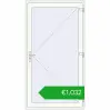 Ustalenie cen Drzwi zewnętrzne 1200x2200 mm DOOR ALU STANDARD 72 RAL 9016 Traffic white dwustronny. Cena: 1032,21 €