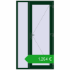 Ustalenie cen Drzwi zewnętrzne 1200x2200 mm DOOR KORSA OPTIMUM REHAU BRILLANT MOSS_GREEN dwustronny. Cena: 1254,21 €