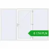 Pricing Entrance doors 3000x2000 mm DOOR KORSA OPTIMUM REHAU BRILLANT RAL 9016 Traffic white two-sided. Price: 6 173.74 PLN