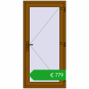 Ustalenie cen Drzwi zewnętrzne 900x1850 mm DOOR KORSA OPTIMUM REHAU BRILLANT GOLDEN OAK dwustronny. Cena: 1039,20 €