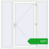 Pricing Entrance doors 1980x2045 mm DOOR OPTIMUM REHAU BRILLANT RAL 9016 Traffic white two-sided. Price: 870,77 €