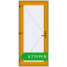 Pricing Entrance doors 900x2010 mm DOOR KORSA ALU STANDARD 72 RAL 1006 Maize yellow two-sided. Price: 5 270.24 PLN