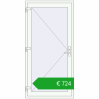 Pricing Drzwi zewnętrzne 1000x2000 mm DOOR KORSA OPTIMUM REHAU BRILLANT RAL 9016 Traffic white dwustronny. Price: 723,64 €