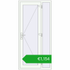 Pricing Entrance doors 1000x2085 mm DOOR KORSA OPTIMUM REHAU BRILLANT RAL 9016 Traffic white two-sided. Price: 1153,73 €