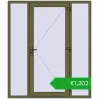 Pricing Entrance doors 1800x2100 mm DOOR OPTIMUM REHAU BRILLANT QUARTZ_GREY two-sided. Price: 1202,42 €