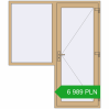 Pricing Entrance doors 1800x2100 mm DOOR KORSA ALU STANDARD 72 RAL 1001 Beige two-sided. Price: 6 989.31 PLN