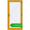 Pricing Entrance doors 1100x2200 mm DOOR KORSA ALU STANDARD 72 RAL 1004 Golden yellow two-sided. Price: 4 278.23 PLN