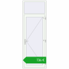 Ustalenie cen Drzwi zewnętrzne 900x2600 mm DOOR KORSA OPTIMUM REHAU BRILLANT RAL 9016 Traffic white dwustronny. Cena: 736,21 €