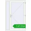 Pricing Entrance doors 1400x2100 mm DOOR KORSA ALU STANDARD 72 RAL 9016 Traffic white two-sided. Price: 7 470.59 PLN