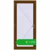 Pricing Entrance doors 1000x2200 mm DOOR KORSA OPTIMUM REHAU BRILLANT WALNUT two-sided. Price: 1172,74 €