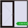 Ustalenie cen Drzwi zewnętrzne 2000x2000 mm DOOR KORSA ENERGY-SAVING REHAU SYNEGO BLACK_BROWN dwustronny. Cena: 4 993.79 PLN