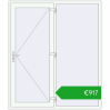 Ustalenie cen Drzwi zewnętrzne 1800x2100 mm DOOR KORSA OPTIMUM REHAU BRILLANT RAL 9016 Traffic white dwustronny. Cena: 917,38 €