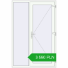 Pricing Entrance doors 1400x2100 mm DOOR KORSA OPTIMUM REHAU BRILLANT RAL 9016 Traffic white two-sided. Price: 3589,50 zł
