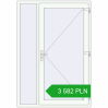 Pricing Entrance doors 1400x2020 mm DOOR KORSA OPTIMUM REHAU BRILLANT RAL 9016 Traffic white two-sided. Price: 3582,44 zł
