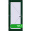 Pricing Entrance doors 930x2020 mm DOOR KORSA OPTIMUM REHAU BRILLANT MOSS_GREEN two-sided. Price: 803,24 €