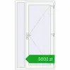 Pricing Entrance doors 1200x2100 mm DOOR KORSA ALU STANDARD 72 RAL 9016 Traffic white two-sided. Price: 5002,10 zł