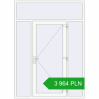 Pricing Drzwi zewnętrzne 1800x2500 mm DOOR KORSA OPTIMUM REHAU BRILLANT RAL 9016 Traffic white dwustronny. Price: 3963,70 zł