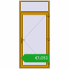 Ustalenie cen Drzwi zewnętrzne 1130x2520 mm DOOR KORSA ALU STANDARD 72 RAL 1005 Honey yellow dwustronny. Cena: 1053,13 €