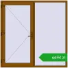 Pricing Entrance doors 2000x2000 mm DOOR ENERGY-SAVING REHAU SYNEGO GOLDEN OAK two-sided. Price: 6693,91 zł