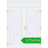 Pricing Entrance doors 1800x2500 mm DOOR KORSA OPTIMUM REHAU BRILLANT RAL 9016 Traffic white two-sided. Price: 5 774.42 PLN