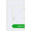 Pricing Entrance doors 1500x2500 mm DOOR OPTIMUM REHAU BRILLANT RAL 9016 Traffic white two-sided. Price: 4549,41 zł