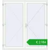 Pricing Entrance doors 2050x2250 mm DOOR ENERGY-SAVING REHAU SYNEGO RAL 9016 Traffic white two-sided. Price: 2984,39 €