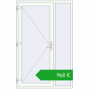 Ustalenie cen Drzwi zewnętrzne 1380x2140 mm DOOR KORSA ENERGY-SAVING REHAU SYNEGO RAL 9016 Traffic white dwustronny. Cena: 967,74 €