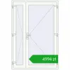 Pricing Entrance doors 1400x2080 mm DOOR KORSA OPTIMUM REHAU BRILLANT RAL 9016 Traffic white two-sided. Price: 4993,80 zł