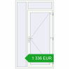 Pricing Entrance doors 1300x2300 mm DOOR KORSA OPTIMUM REHAU BRILLANT RAL 9016 Traffic white two-sided. Price: 1 336.34 EUR