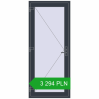 Pricing Entrance doors 900x2100 mm DOOR KORSA OPTIMUM REHAU BRILLANT ANTHRACITE_GREY_STRUKTURAL two-sided. Price: 3 293.7 PLN