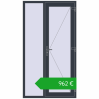 Ustalenie cen Drzwi zewnętrzne 1200x2180 mm DOOR KORSA OPTIMUM REHAU BRILLANT ANTHRACITE_GREY_STRUKTURAL dwustronny. Cena: 962,00 €