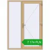 Pricing Entrance doors 1500x2100 mm DOOR KORSA ALU STANDARD 72 RAL 1001 Beige two-sided. Price: 7 173.52 PLN