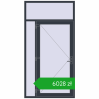 Ustalenie cen Drzwi zewnętrzne 1300x2500 mm DOOR ENERGY-SAVING REHAU SYNEGO ANTHRACITE_GREY_STRUKTURAL dwustronny. Cena: 6028,28 zł